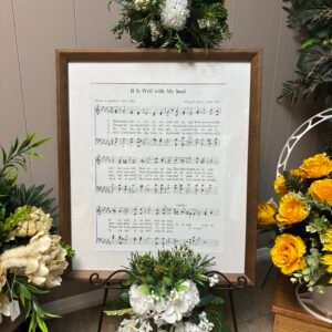 Framed art with Easel